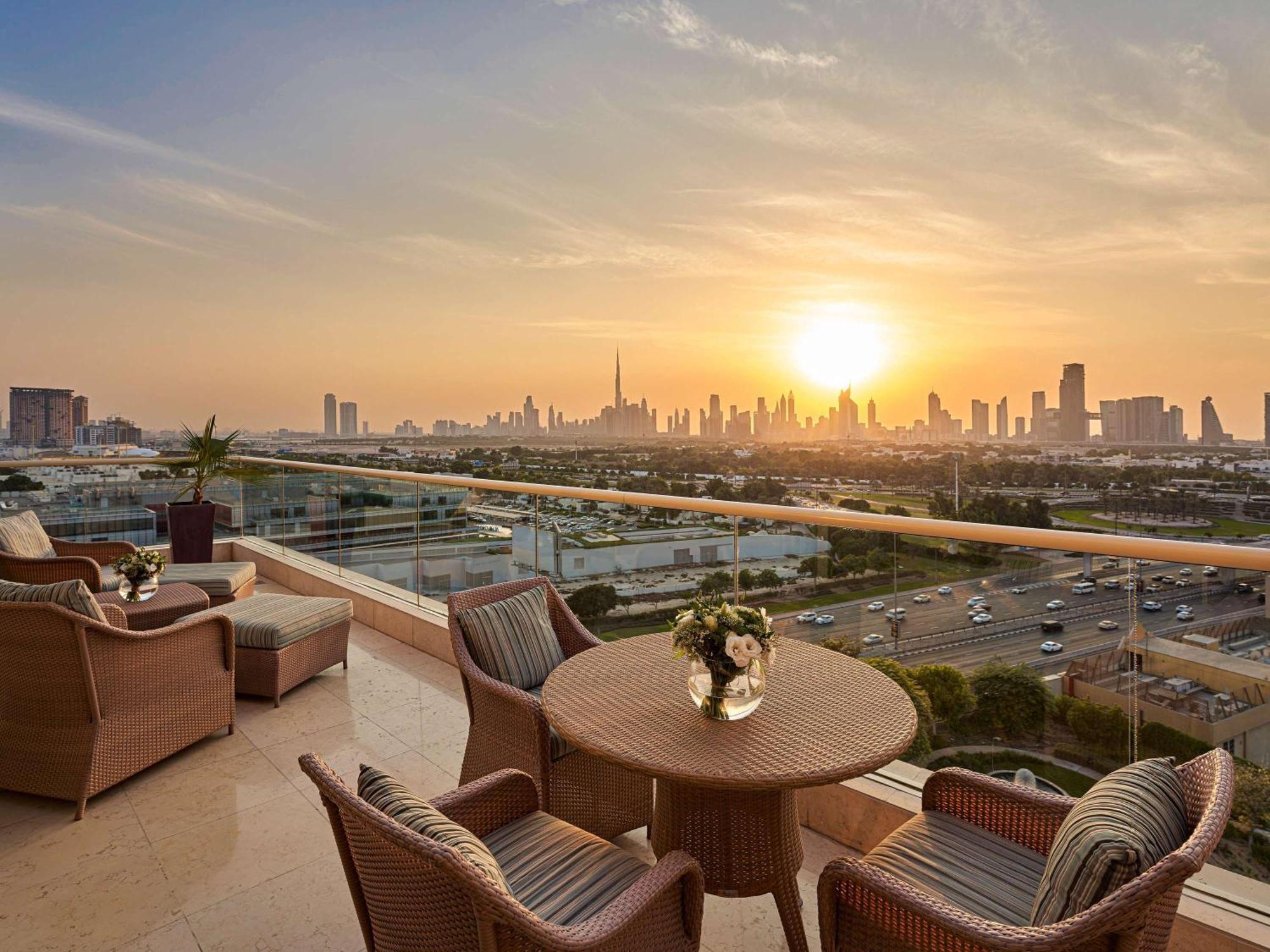 Hotel Raffles Dubai Esterno foto View from the hotel
