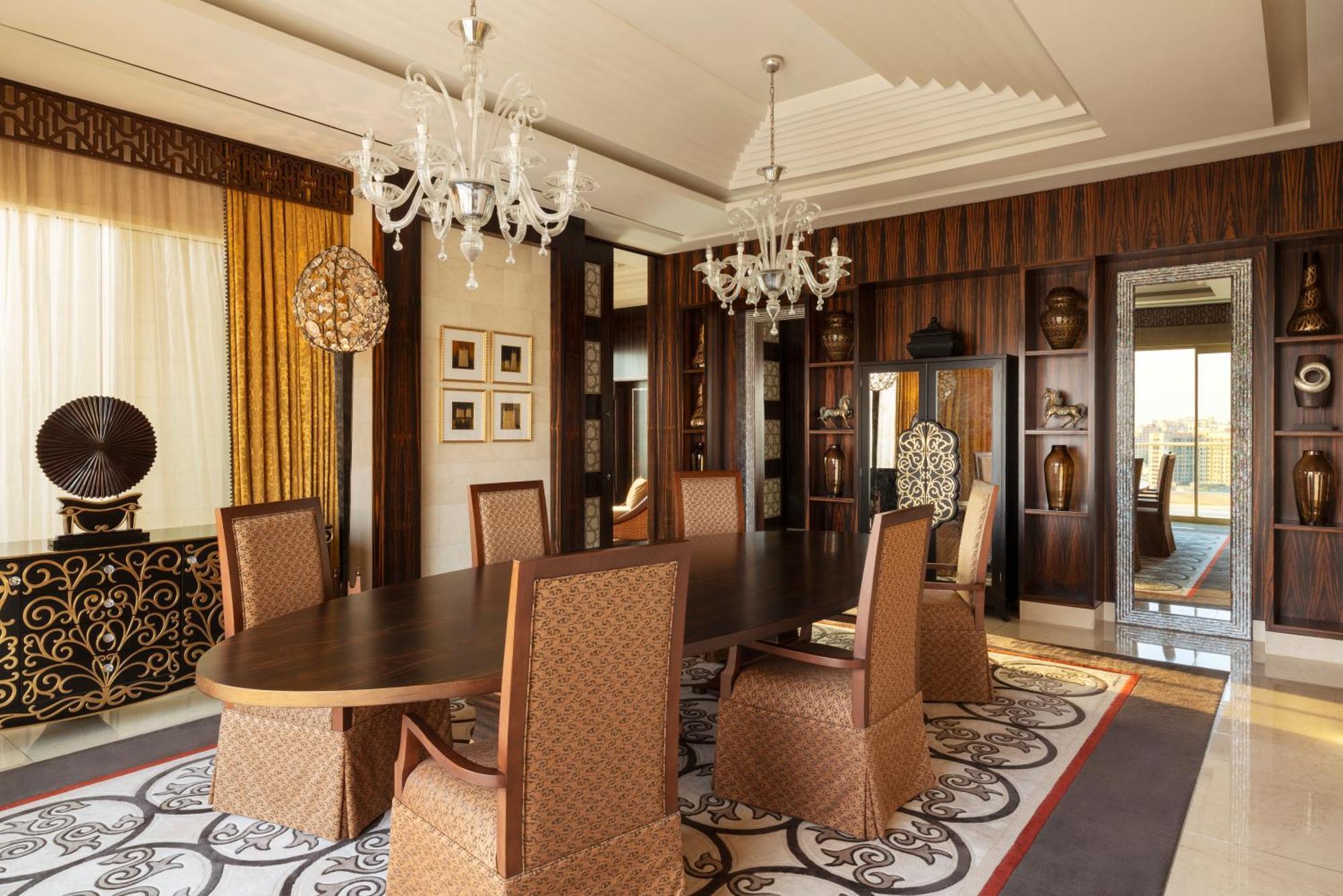 Hotel Raffles Dubai Esterno foto The dining room of the Presidential Suite
